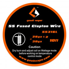 GV fused Clapton SS316L 2x26GA+30GA
