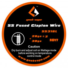 GV fused Clapton SS316L 2x28GA+30GA